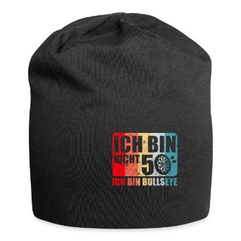 Ich Bin Nicht 50 Bin Bullseye Dart 50. Geburtstag - Jersey-Beanie - Schwarz - Vorne
