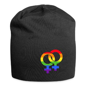 Symbol lesbian pride gay LGBT equality - Jersey Beanie - black - Front