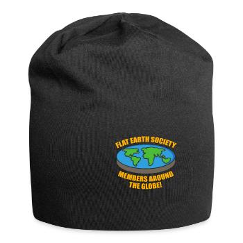 Flat Earth Society Members Earth Flat - Jersey Beanie - black - Front