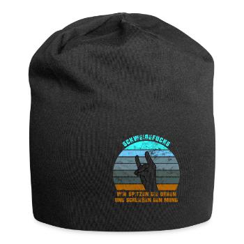 SCHWEIGEFUCHS - Jersey-Beanie - Schwarz - Vorne