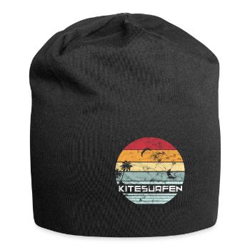 Vintage Kitesurf Kite Surfer Kitesurf Kiteboa - Bonnet en jersey - noir - Devant