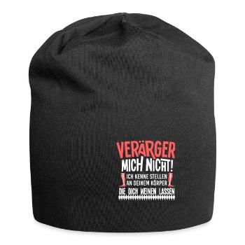 Verärger mich nicht Physio - Jersey-Beanie - Schwarz - Vorne