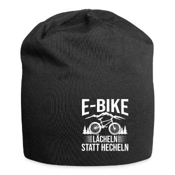 E-Bike sourire au lieu de Hecheln Ebike - Bonnet en jersey - noir - Devant