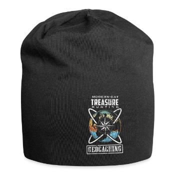 Geocaching Geocacher Geocache GPS gift idea - Jersey-Beanie - Schwarz - Vorne
