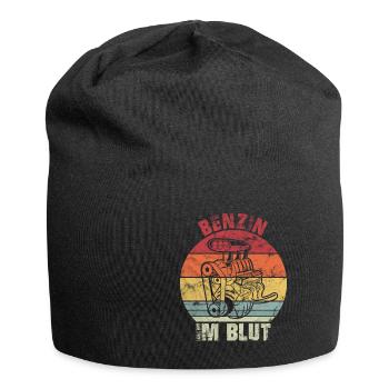 Benzin im Blut Tuning Auto Motorsport Turbolader G - Jersey-Beanie - Schwarz - Vorne