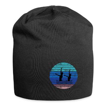 Filles artistiques de natation synchronisée - Bonnet en jersey - noir - Devant