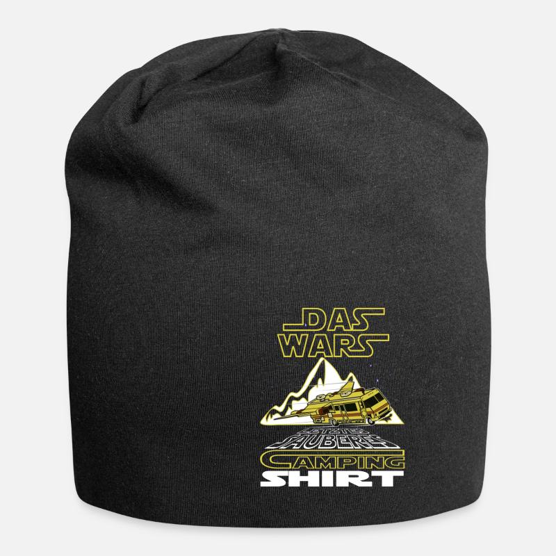 Das wars. Letztes sauberes Camping Shirt - Jersey-Beanie - Schwarz