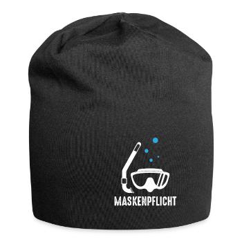 Mask compulsory Diver mask Funny diving goggles - Jersey Beanie - black - Front