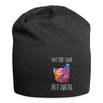 Le bien-être animal végétalien n'est pas le même mais les végétaliens égaux - Bonnet en jersey - noir - Devant
