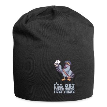 I'll Get There When I Get There - Briefträger - Jersey-Beanie - Schwarz - Vorne