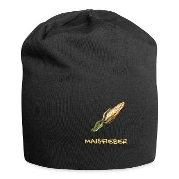 Maisfieber Mais Ernte Geschenk Pfalz Landwirt - Jersey-Beanie - Schwarz - Vorne