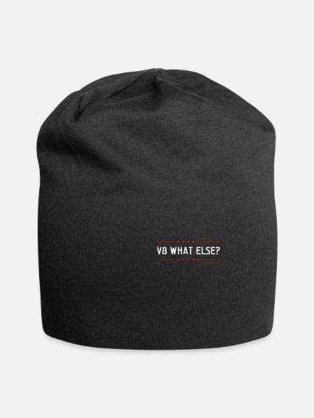 V8 Motor Was anderes Geschenk - Jersey-Beanie - Schwarz