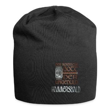 Wikinger Nordische Gott der Ungeduld Hammersbald - Jersey-Beanie - Schwarz - Vorne
