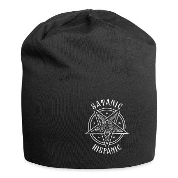 Satanic Hispanic - Baphomet Goat Head Occult - Jersey-Beanie - Schwarz - Vorne