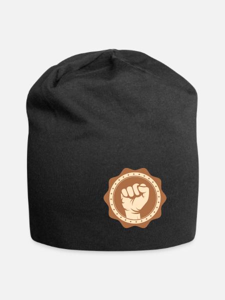 Fist Black History Africa Civil Rights - Jersey-Beanie - Schwarz