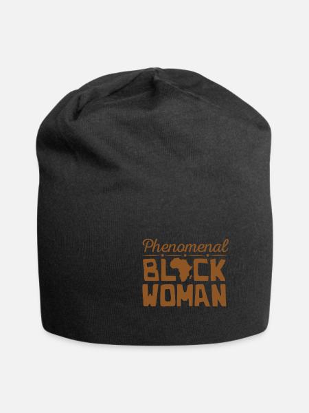 Phenomenal Black Woman Africa - Jersey Beanie - black