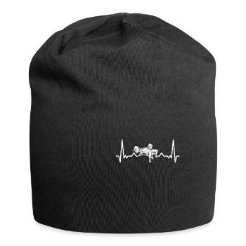 Powerlifting Bench Press Heartbeat Kraftsport Gym - Jersey Beanie - black - Front