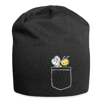 Poches de poche drôle Poches Bee - Bonnet en jersey - noir - Devant