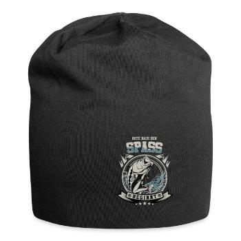 Angel Rute Raus Der Spaß Beginnt Angler Fischer Ge - Jersey-Beanie - Schwarz - Vorne