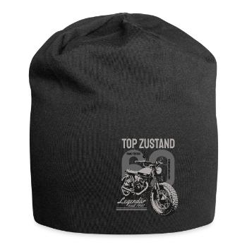 Legendär seit 1961 60. Geburtstag Biker, Motorrad - Jersey-Beanie - Schwarz - Vorne