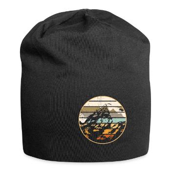 Vintage montagne Randonnée Alpinisme Amateurs de montagne - Bonnet en jersey - noir - Devant