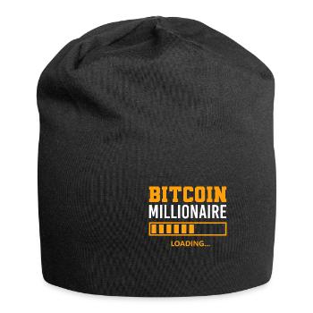 Crypto Millionaire Loading - BTC Trader Bitcoin - Jersey-Beanie - Schwarz - Vorne