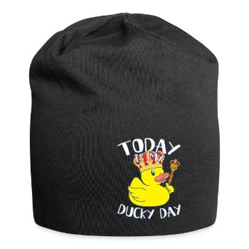 Today is My Ducky Day - Lucky day Royal Canards - Bonnet en jersey - noir - Devant