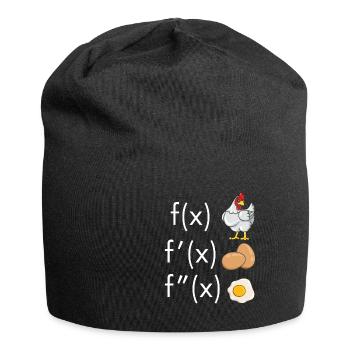 Mathematiker Integral Mathe Spruch Ableitung leich - Jersey-Beanie - Schwarz - Vorne