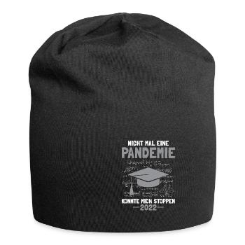 Uni Abschluss 2022 Pandemie Bachelor Master - Jersey-Beanie - Schwarz - Vorne