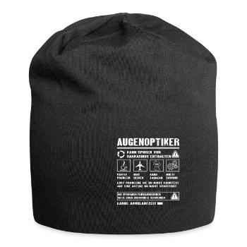 AUGENOPTIKER Spruch Beruf Sarkasmus Lustig Humor - Jersey-Beanie - Schwarz - Vorne