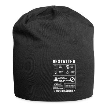 BESTATTER Spruch Beruf Sarkasmus Lustig Humor - Jersey-Beanie - Schwarz - Vorne