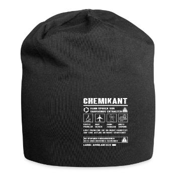 CHEMIKANT Spruch Beruf Sarkasmus Lustig Humor - Jersey-Beanie - Schwarz - Vorne