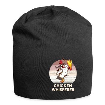 Hühner Flüsterer I Chuchoteur de poulet - Bonnet en jersey - noir - Devant