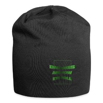 Dad Jokes Are How Eye Roll Father's Pun - Jersey-Beanie - Schwarz - Vorne