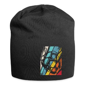 Hopfen Vintage Retro Craft Bier Liebhaber Brauen G - Jersey-Beanie - Schwarz - Vorne