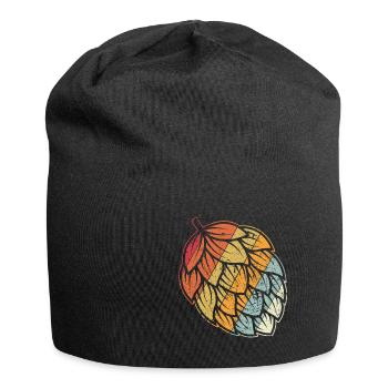 Hopfen Vintage Retro Craft Bier Liebhaber Brauen G - Jersey-Beanie - Schwarz - Vorne