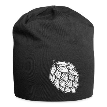 Hopfen Vintage Retro Craft Bier Liebhaber Brauen G - Jersey-Beanie - Schwarz - Vorne