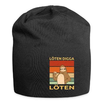 Löten Digga Löten Party Biertrinker Trinkspruch - Jersey-Beanie - Schwarz - Vorne