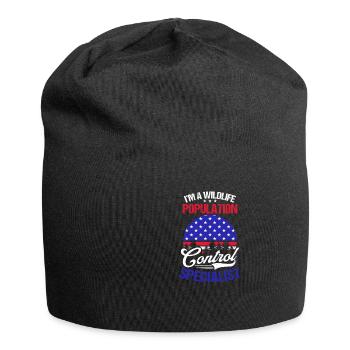Chasse Au drapeau américain Contrôle de la population Spécial - Bonnet en jersey - noir - Devant