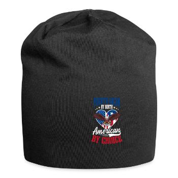 Traditional Puerto Rican By Birth By Choice - Jersey Beanie - black - Front