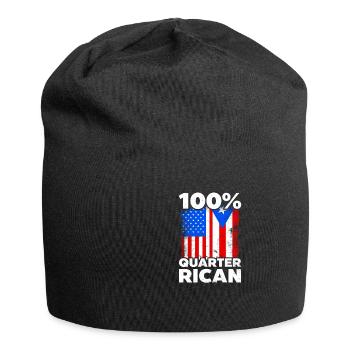 Portoricain traditionnel 100% Quarter Rican - Bonnet en jersey - noir - Devant