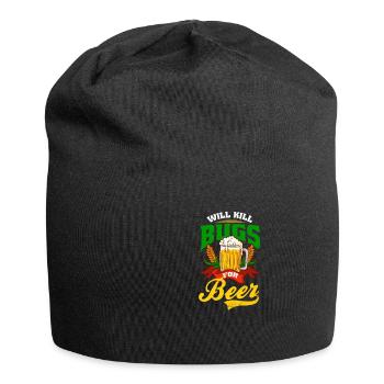 Bug Exterminator Will Kill Bugs For Beer - Jersey Beanie - black - Front