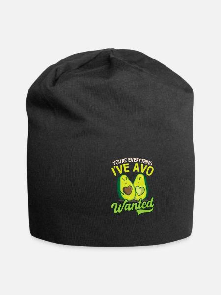 Avocado Du bist alles, was ich Avo wollte - Jersey-Beanie - Schwarz