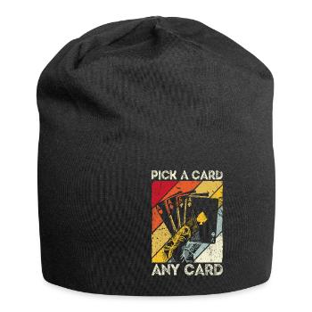 Kartenmagie Magier - Pick A Card Any Card Kartensp - Jersey-Beanie - Schwarz - Vorne