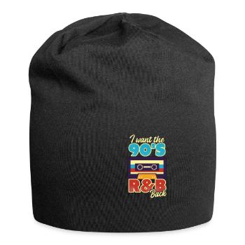 J’aime les années 90 Je veux 90s R&B de retour - Bonnet en jersey - noir - Devant