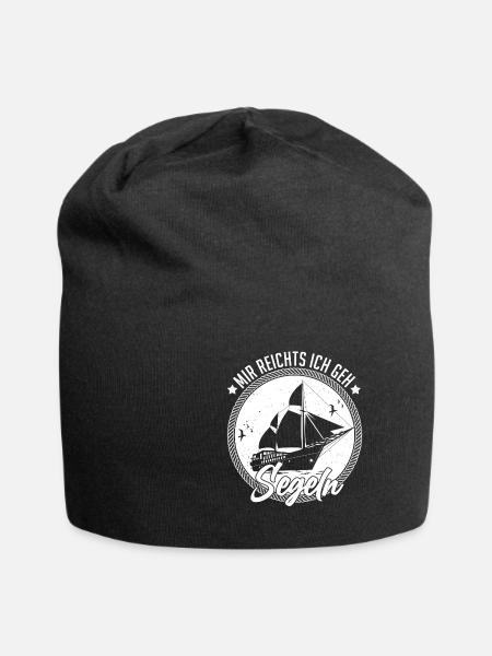 Mir reichts ich geh Segeln Outfit Segelbekleidung - Jersey-Beanie - Schwarz