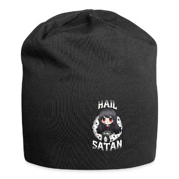 Hail Satan I Creepy Cute Witch - Jersey Beanie - black - Front