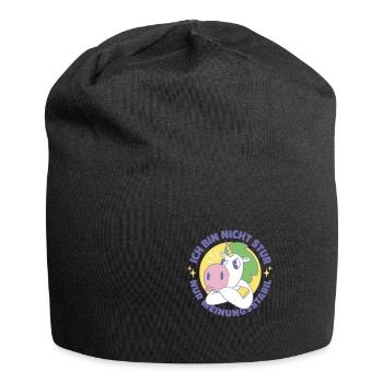 Ich Bin Nicht Stur Nur Meinungsstabil Ego - Jersey-Beanie - Schwarz - Vorne