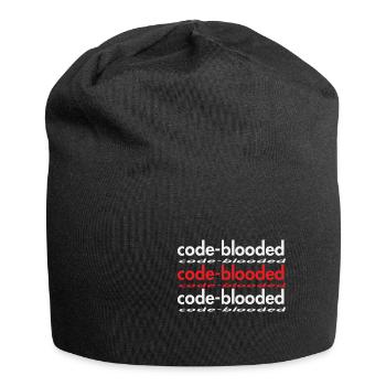 Code Blooded Programmer Coding Computer Science - Jersey-Beanie - Schwarz - Vorne