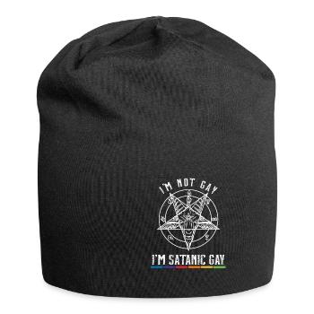 I'm not gay i'm satanic Gay I LGBT Pride - Jersey-Beanie - Schwarz - Vorne
